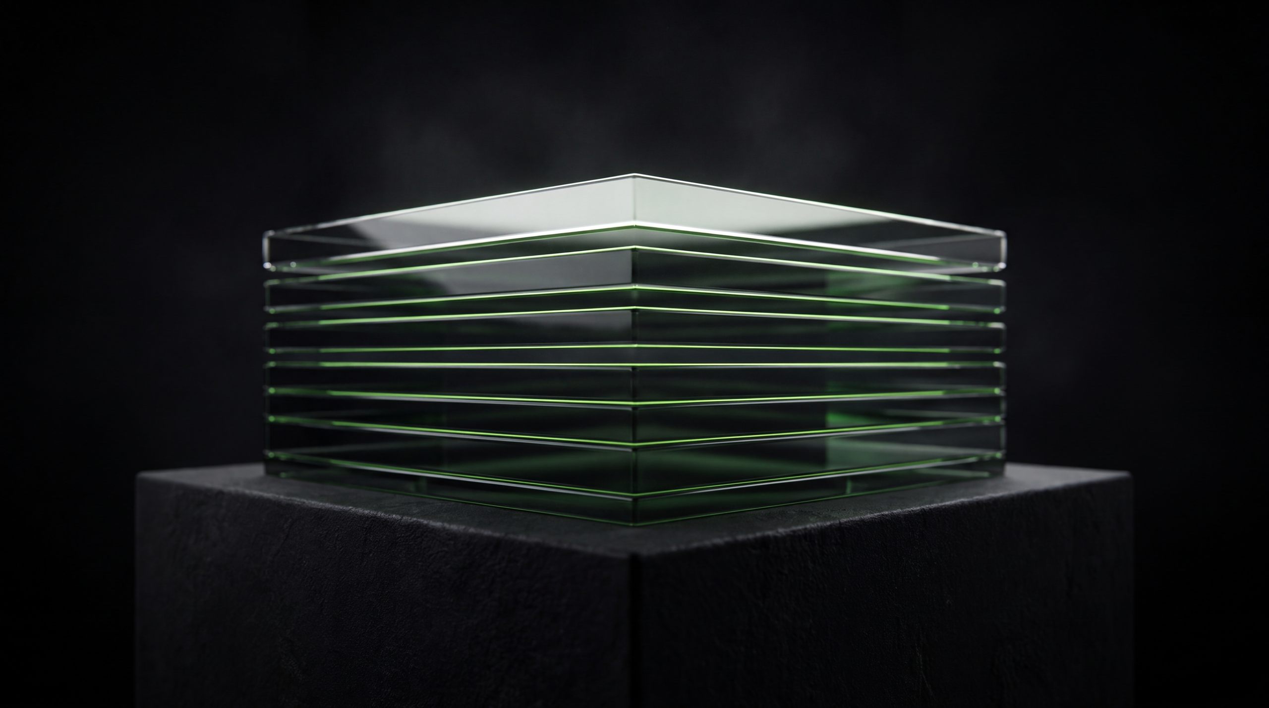 Stacked glass layers